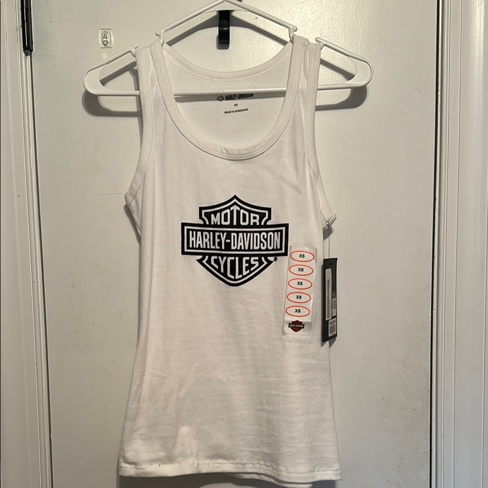 Harley-Davidson White Tank Top